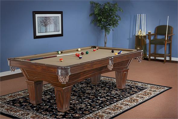 Brunswick Allenton American Pool Table - 7ft Tuscana Finish with Tapered Legs